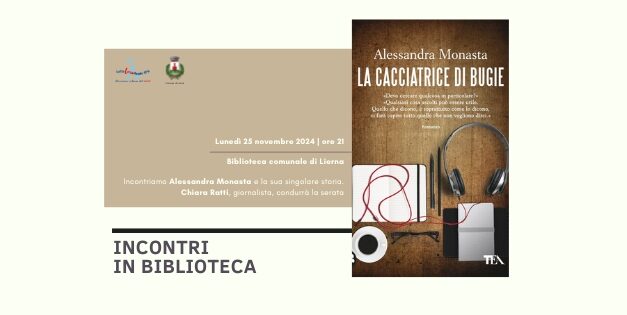 Incontri in biblioteca – Lunedì 25 Novembre ore 21