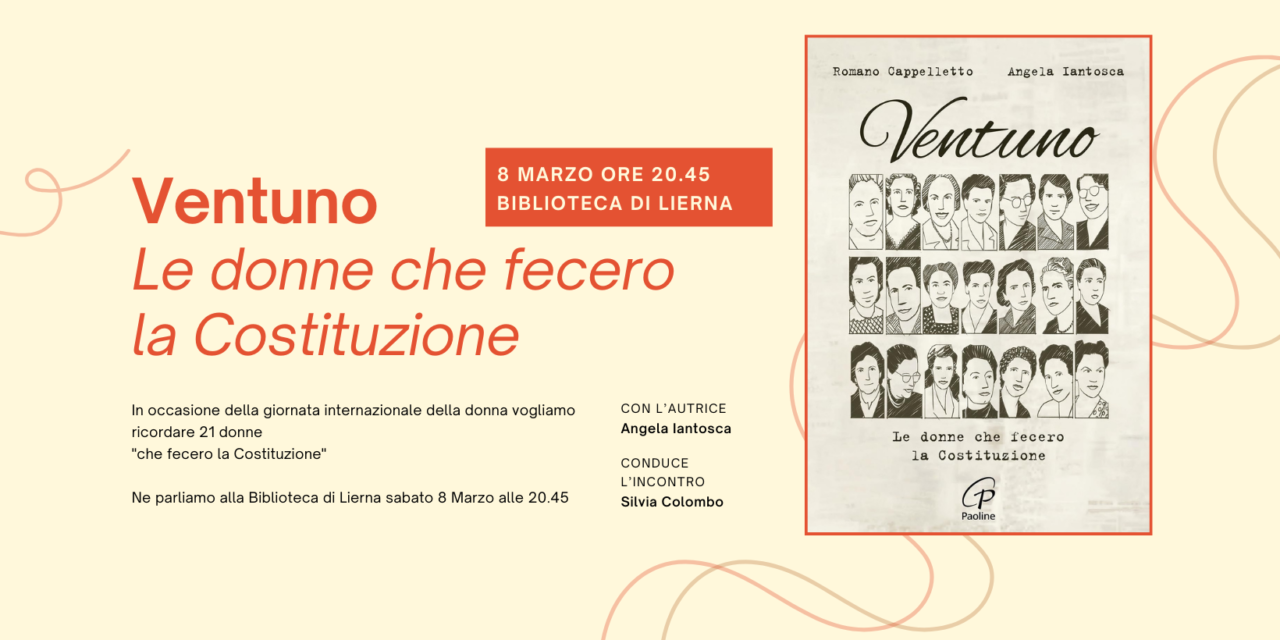 Incontro 8 Marzo 2025 ore 20.45